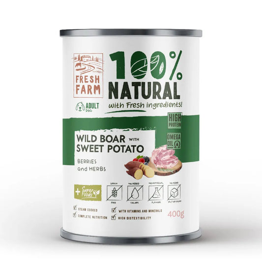 ФРЕШ ФАРМ куче терин Глиган, горски плодове и билки 400гр