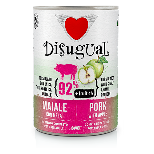 DISUGUAL FRUIT-консерва пастет за кучета със свинско и ябълки