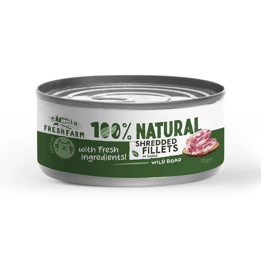 FRESH FARM филенца в консерва за коте с див глиган и пиле в сос 70гр