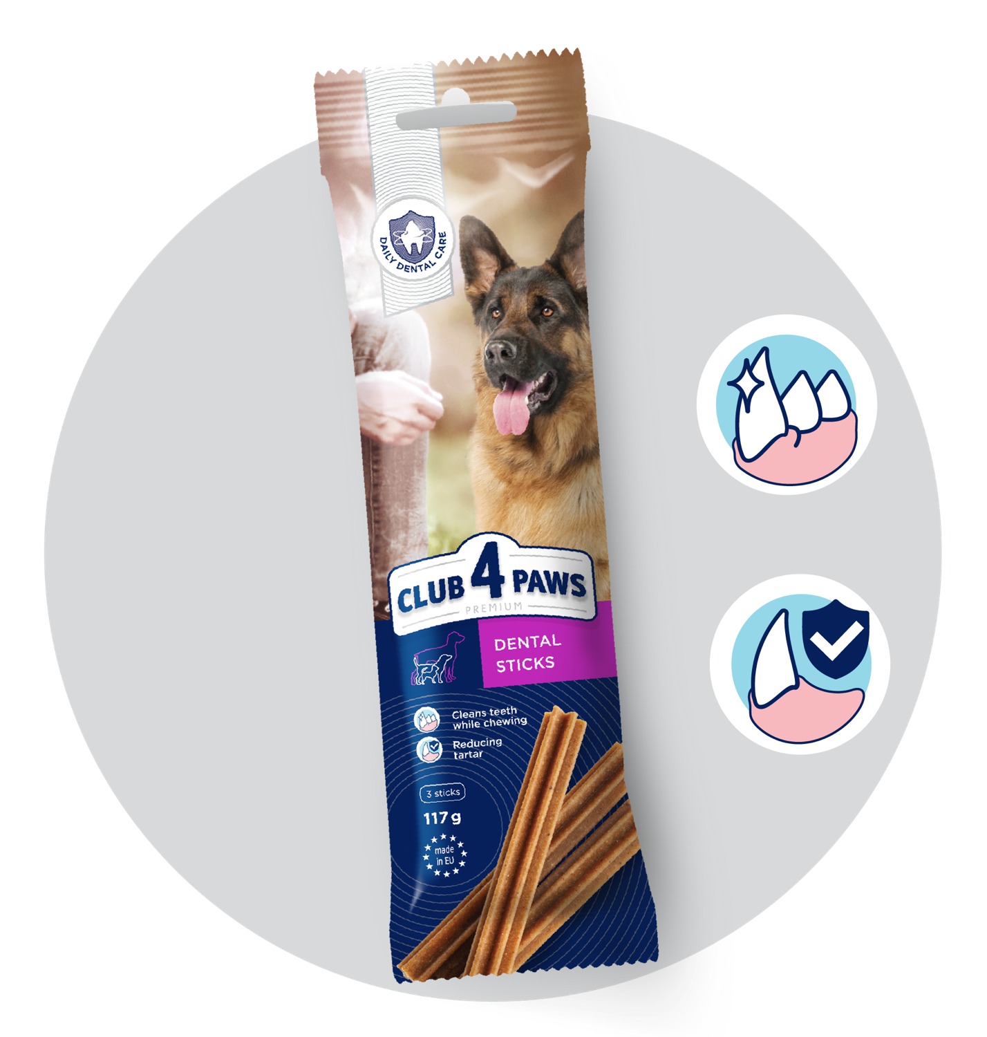 Дентални пръчки CLUB 4 PAWS PREMIUM DENTAL STICKS