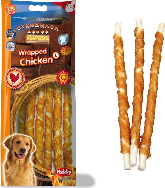 NOBBY лакомство StarSnack 2в1 Barbecue Wrapped Chicken 144гр