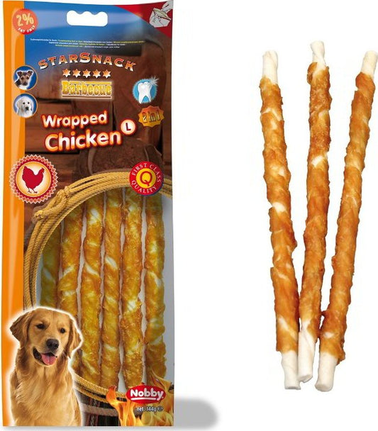 NOBBY лакомство StarSnack 2в1 Barbecue Wrapped Chicken 144гр