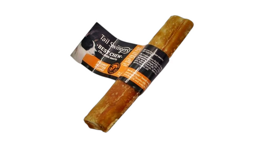 Tail Swingers колагеново лакомство с пиле,BBQ и фъстъчено масло за куче 24,5см/100гр