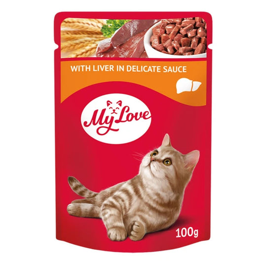 My Love пауч за котки с дроб 100гр