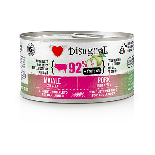 DISUGUAL FRUIT-консерва пастет за кучета със свинско и ябълки