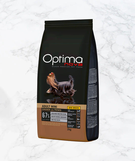 Optima Nova- Храна за израстнали кучета от малки породи с пиле и картофи