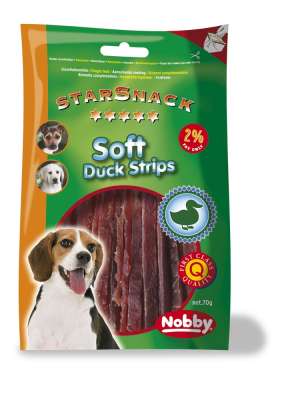 NOBBY лакомство StarSnack SOFT DUCK STRIPS 70гр