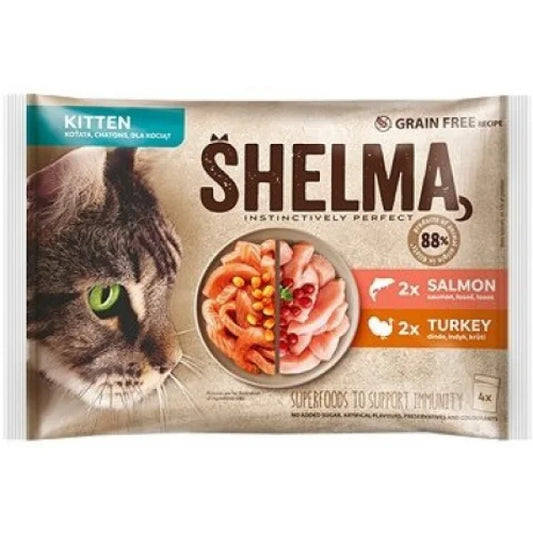 SHELMA-задушени филета за малки котки 4х85гр