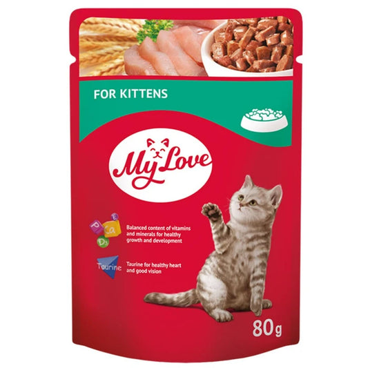My Love пауч за бебета котки 80гр