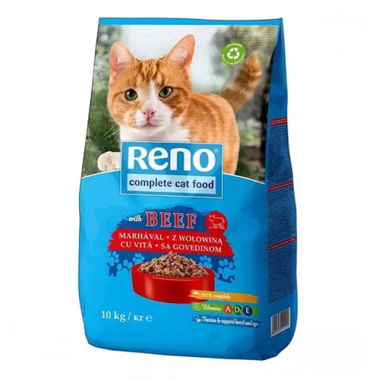 RENO CAT-храна за котки с говеждо 10кг