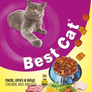 BEST CAT-храна котки с пиле, ориз и яйце 200гр