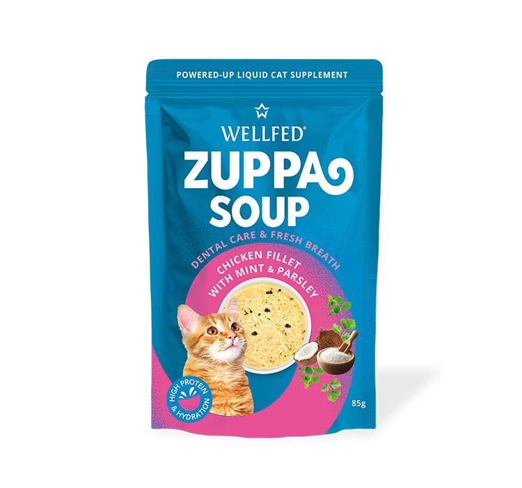 ZUPPA SOUP супа за котки с пилешки филета, мента и кокос 85гр