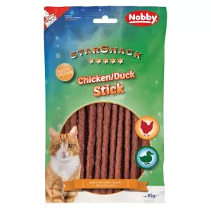 NOBBY лакомство StarSnack STICK пиле и патица 85гр