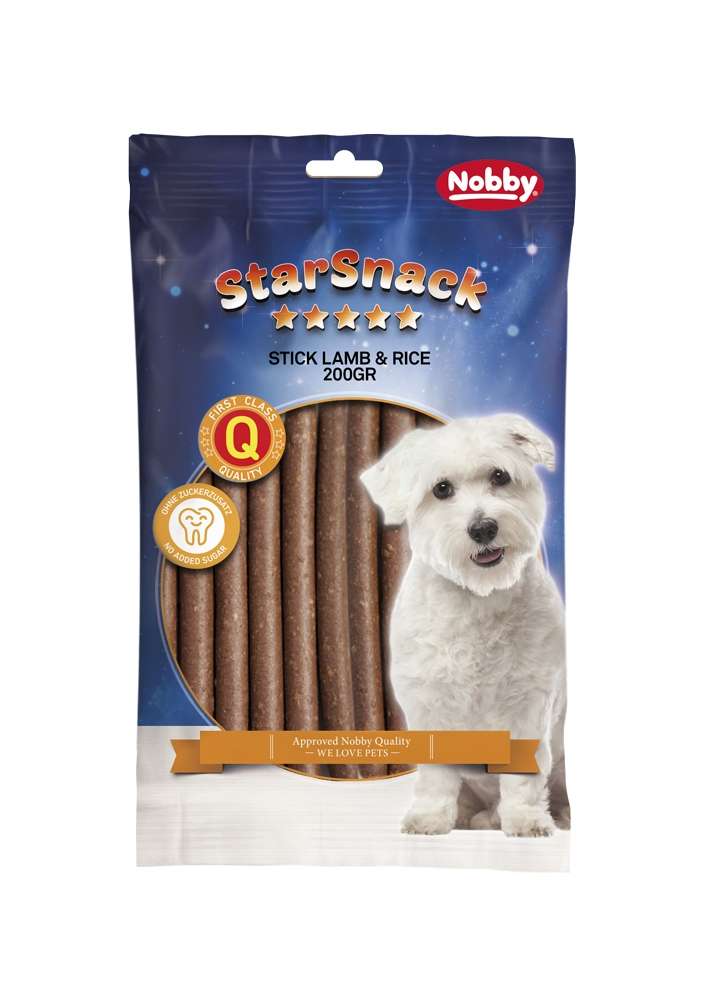 NOBBY лакомство StarSnack Sticks с агне и ориз 20бр