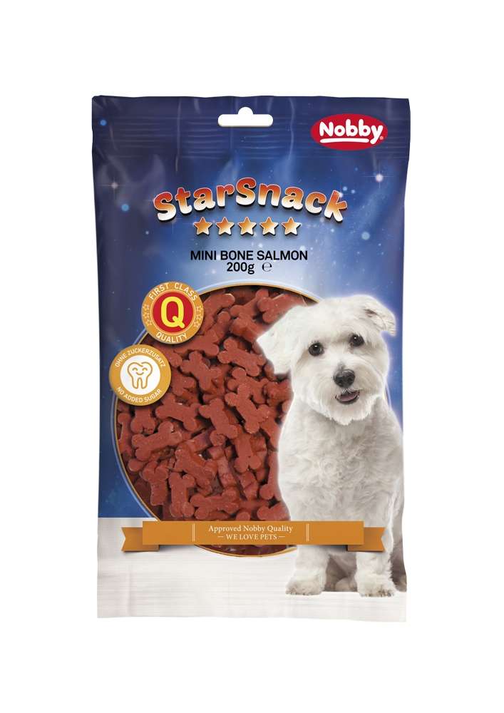 NOBBY лакомство StarSnack Mini Bones със сьомга 200гр