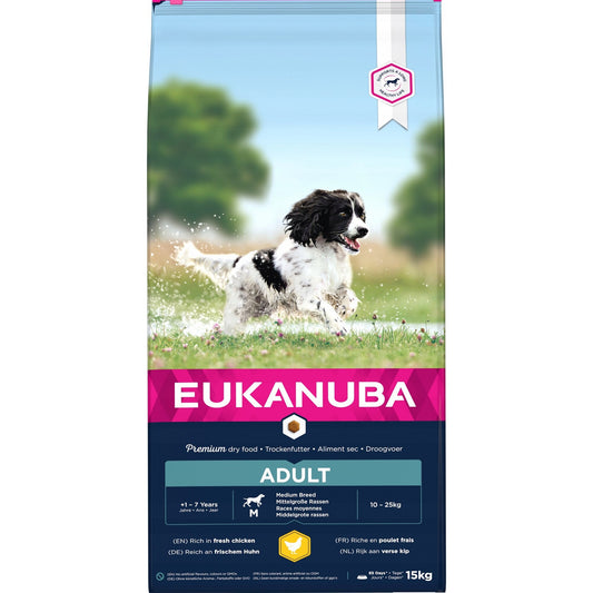 EUKANUBA DOG ADULT MEDIUM 15+3кг