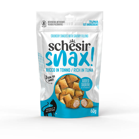 Schesir snax лакомство за котки с риба тон 60гр