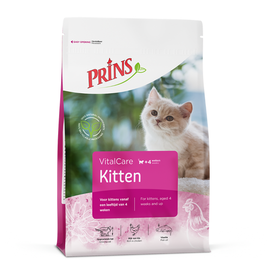 PRINS KITTEN 34/22 с Пиле, Пуйка, Билки и Шуслерови соли