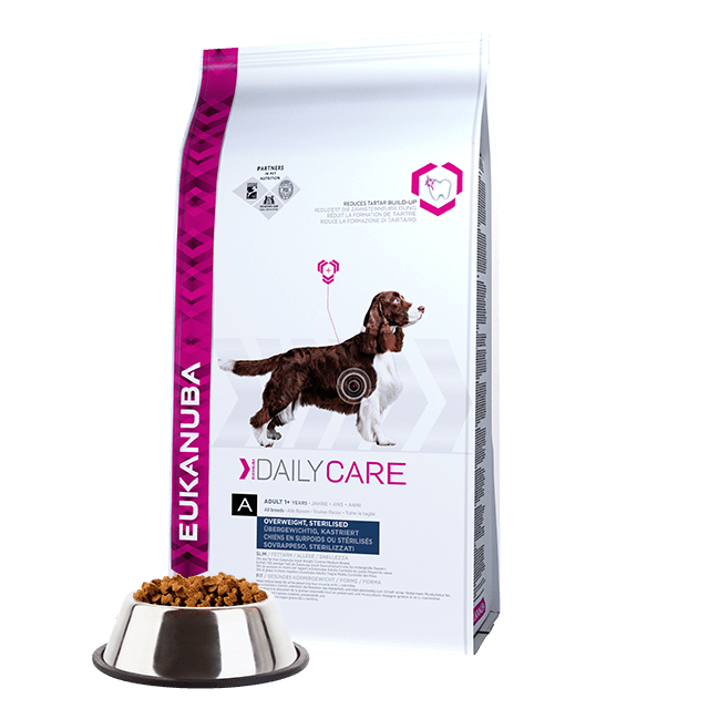 EUKANUBA DAILY CARE OVERWEIGHT, STERILIZED DOGS