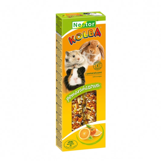 Класическа пръчица за гризачи и зайци с портокали