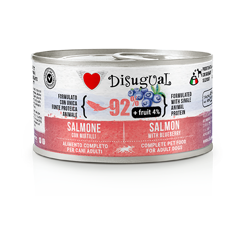 DISUGUAL FRUIT-консерва пастет за кучета със сьомга и боровинки