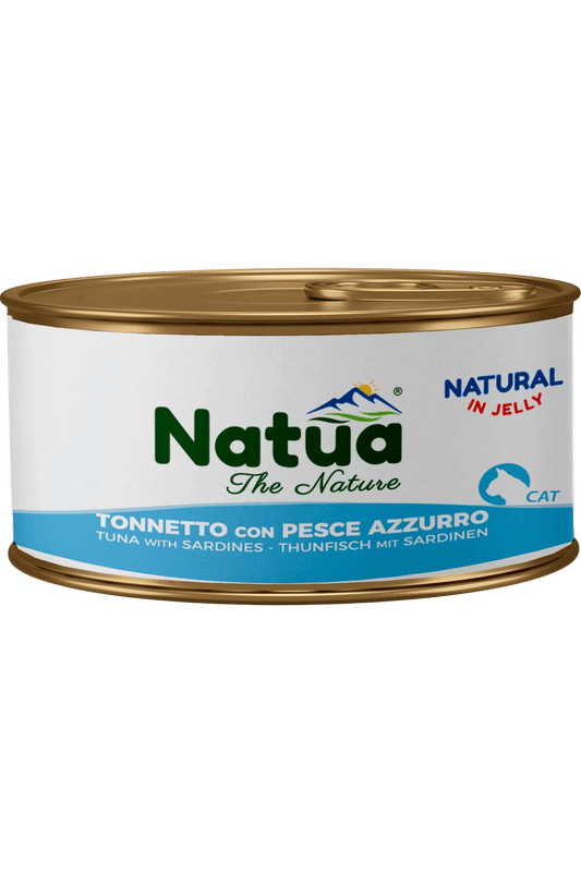 Natuа котка Риба тон и сардини в желе 85 гр
