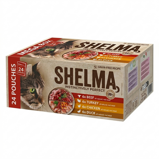 SHELMA-задушени филета за котки 24х85гр