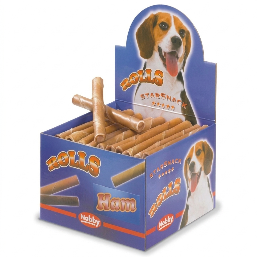 NOBBY лакомство StarSnack RollsHam 12-13см/25гр/50бр