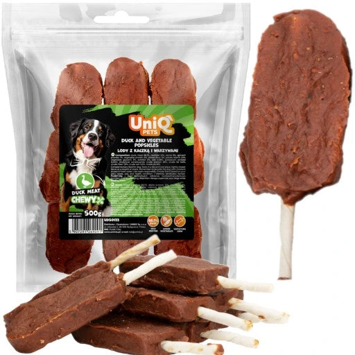 UNIQ PETS патешки близалки със зеленчуци 12см 500гр