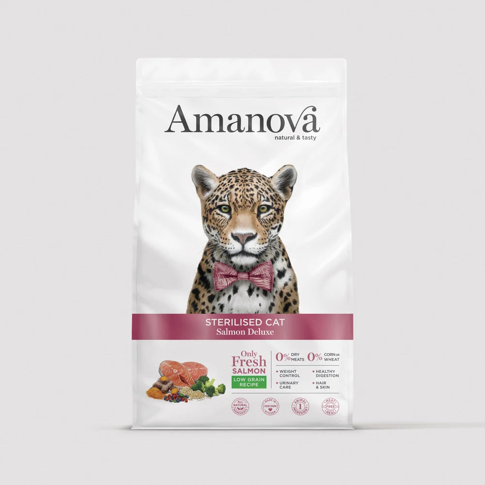 Amanova храна за кастрирани котки със сьомга