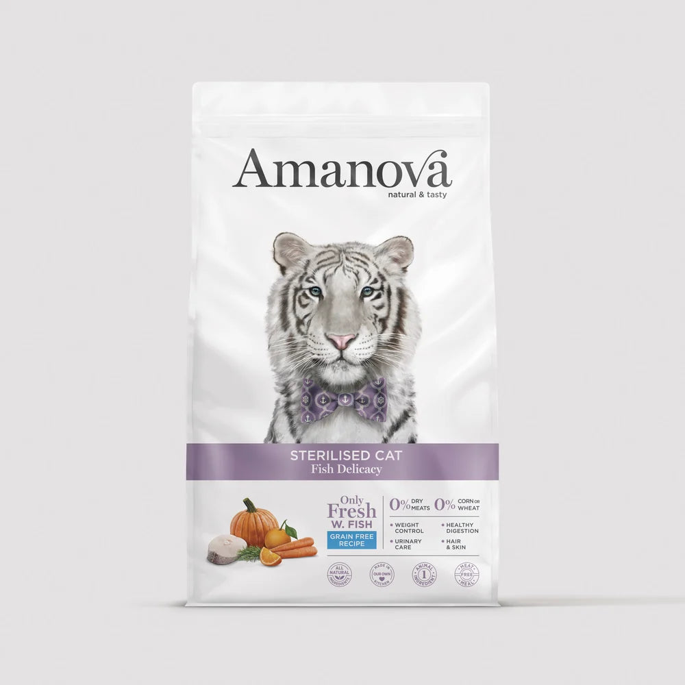 Amanova храна за кастрирани котки с риба