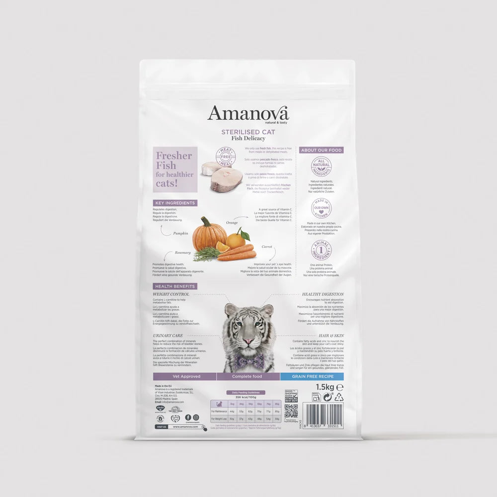 Amanova храна за кастрирани котки с риба