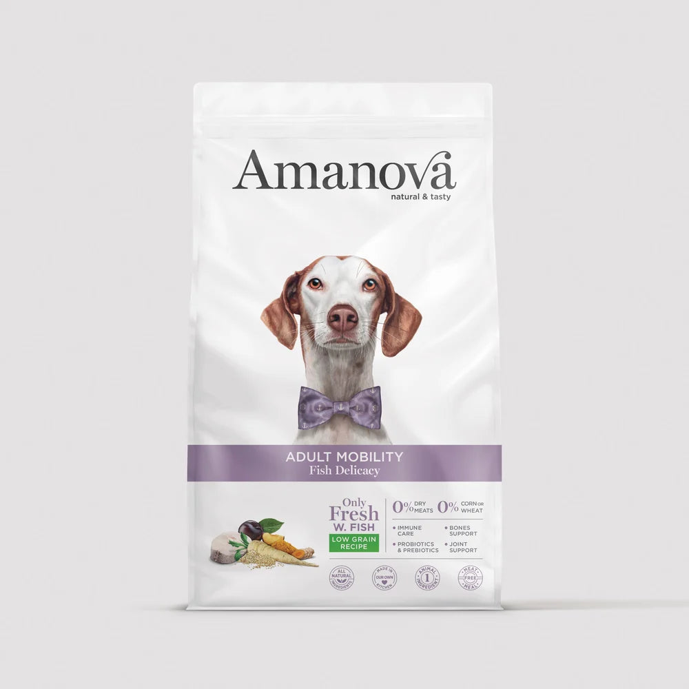 Amanova храна за възрастни кучета с чувствителни стави с риба
