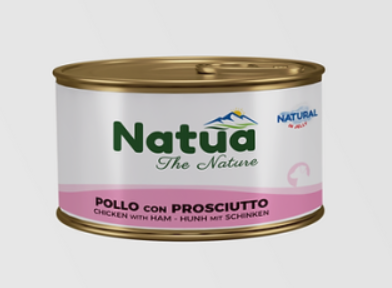 Natua куче Пиле и прошуто в желе 85гр