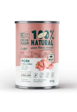 ФРЕШ ФАРМ куче гулаш Свинско, грах и сладки картофи