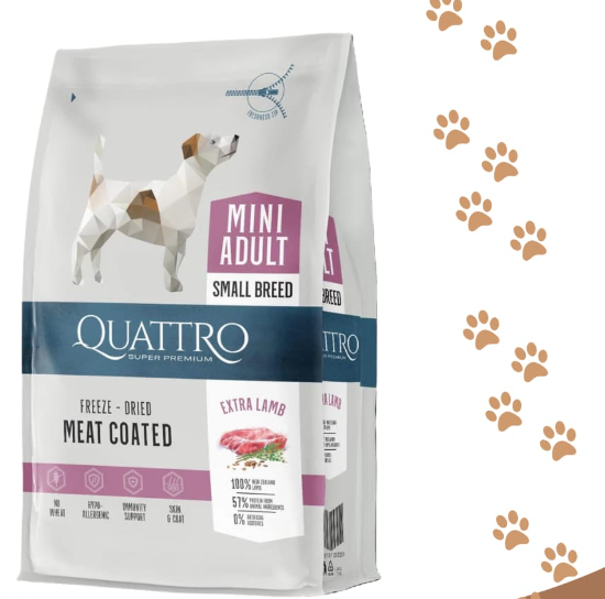 QUATTRO дребни породи с агне 7кг