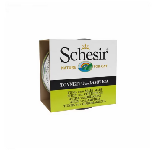 SCHESIR за котка с риба тон и махи махи в желе 85гр