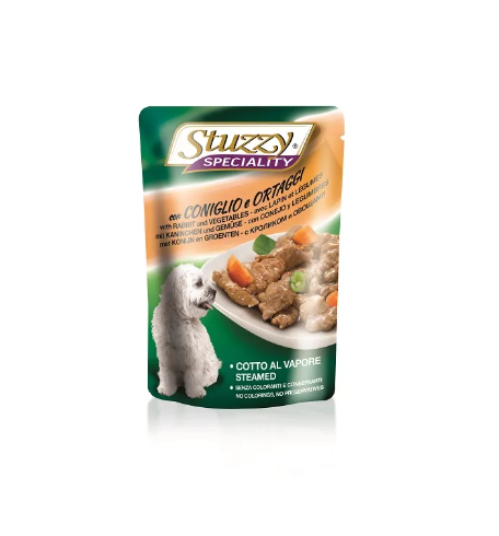 STUZZY пауч за кучета със заешко и зеленчуци 100гр
