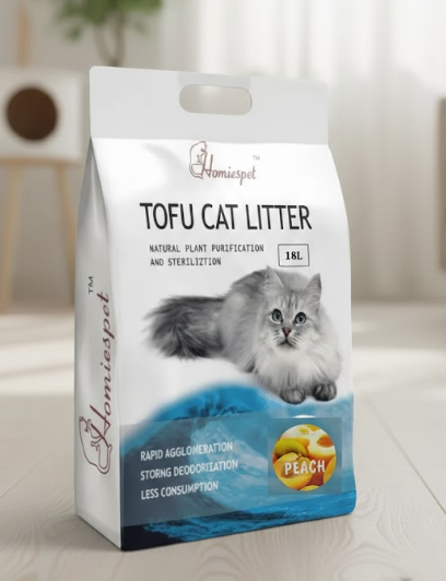 Tofu cat litter котешка тоалетна с аромат на праскова 18L
