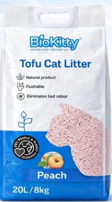 Tofu cat litter котешка тоалетна с аромат на праскова 20L