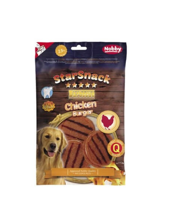 NOBBY лакомство StarSnack Chicken Burger 113гр/3бр