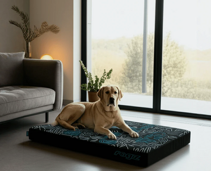 Легълце ROGZ синьо/черно за вътрешно ползване 83x56x5см