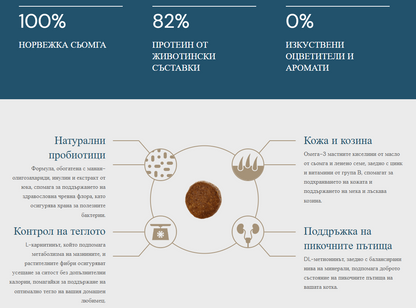 Quattro  Premium – Суха храна за кастрирани котки със сьомга