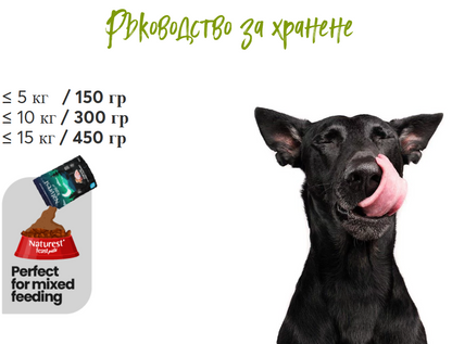 Naturest feast pate пауч за кучета с пиле, заек, морков и ориз 150гр