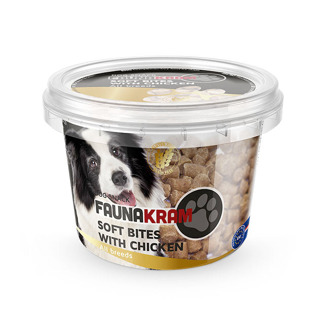 Faunakram soft bites with chicken