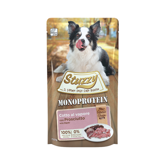 STUZZY пауч за кучета с прошуто 150гр