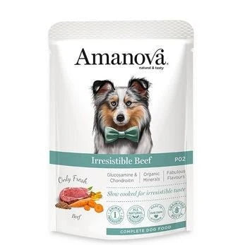 Amanova пауч за кучета с говеждо 300гр
