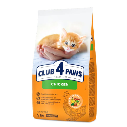 CLUB 4 PAWS Cat Kitten с пиле 5кг