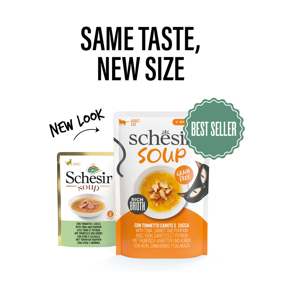 SCHESIR супа за коте с риба тон и тиква 40гр