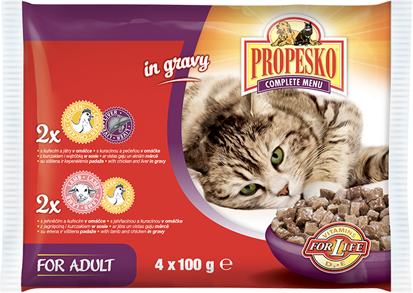 PROPESKO паучове за котки 4х100гр